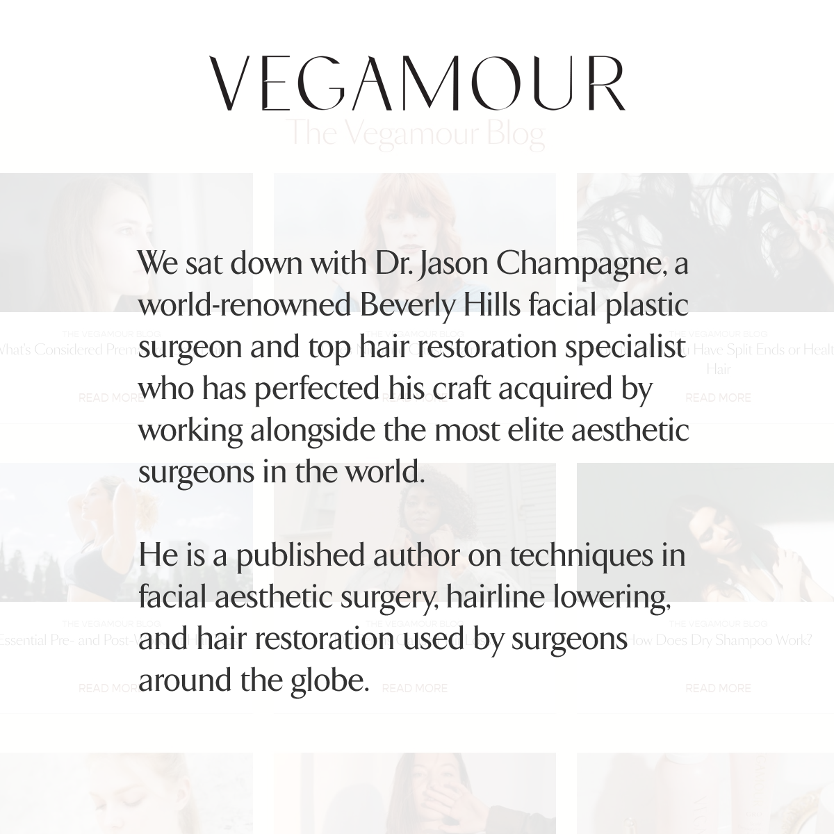 Vegamour_blog | Dr. Champagne | Champagne Brows