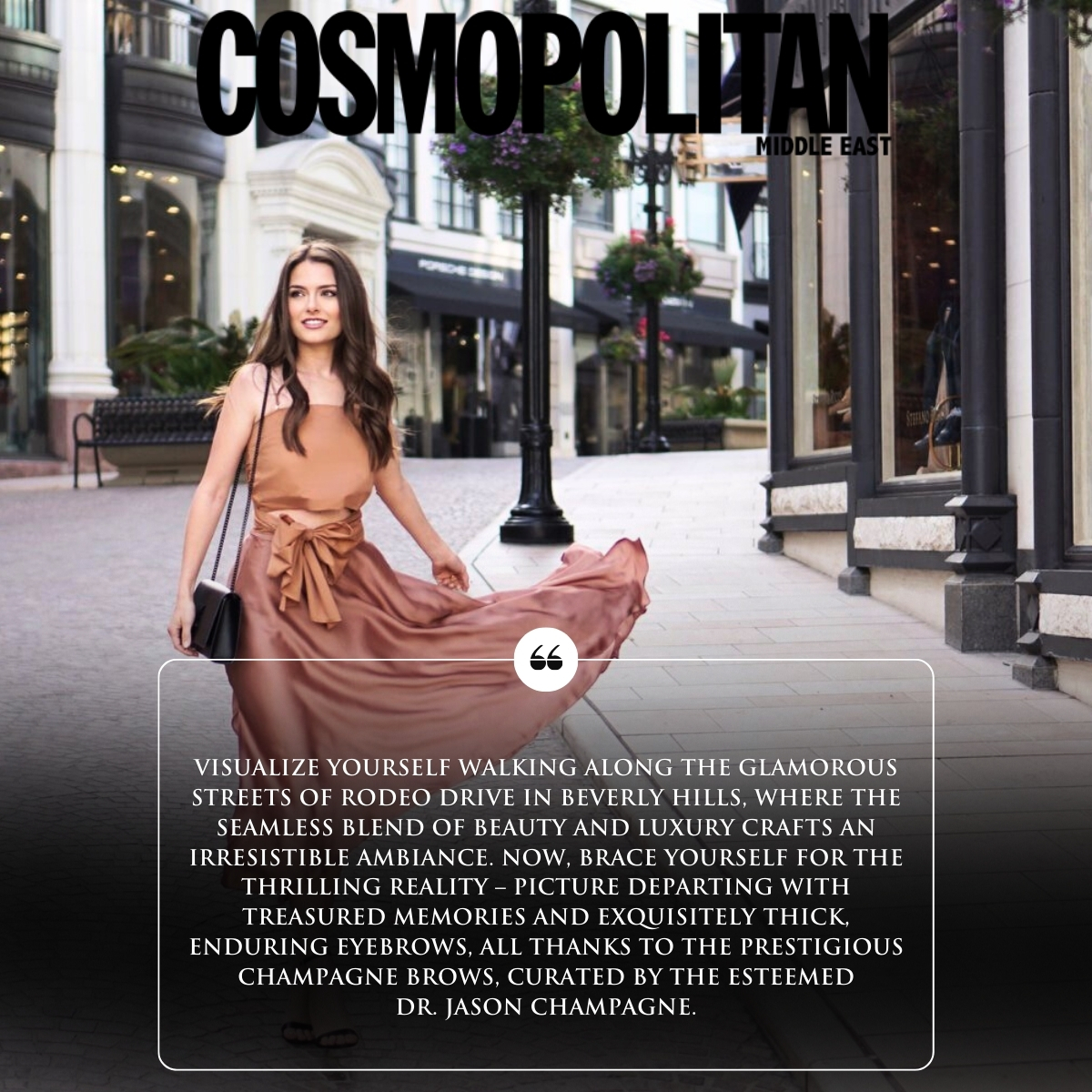 Cosmopolitan Middle East feature on Dr. Champagne