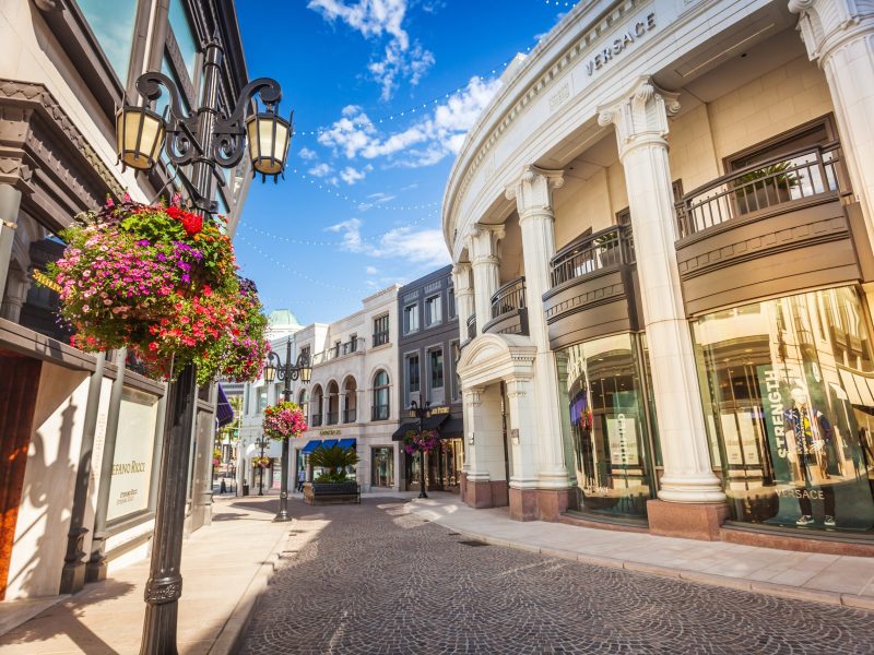Versace shop on Rodeo Drive in Beverly Hills